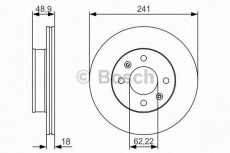 Тормозной диск BOSCH 0986479S04 (фото 1)