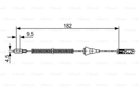 Тормозной трос BOSCH 1987482449