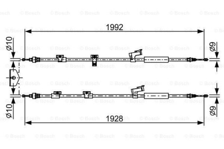 Тормозной трос BOSCH 1987482494