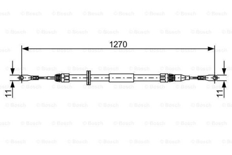 Гальмівний трос BOSCH 1987482501