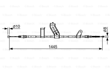 Тормозной трос BOSCH 1987482523