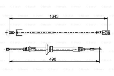 Тормозной трос BOSCH 1987482525