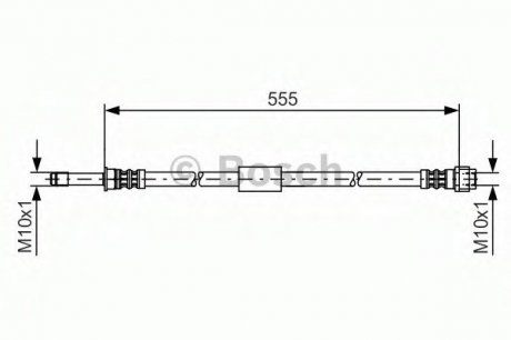 Тормозной шланг BOSCH 1987481461 (фото 1)