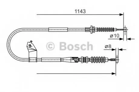 Трос тормозной BOSCH 1987482055