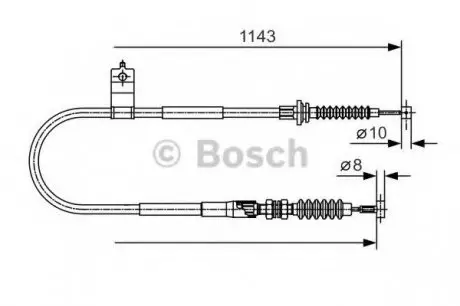 Трос тормозной BOSCH 1987482056