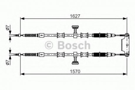 Трос тормозной BOSCH 1987482147 (фото 1)