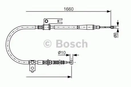 Гальмівний трос BOSCH 1987482153