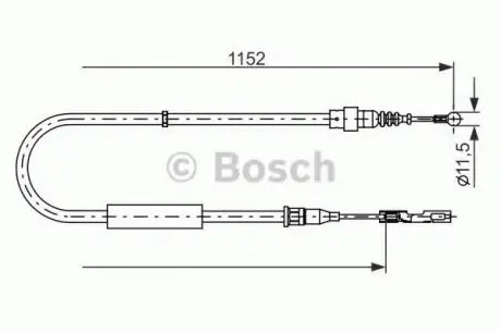 Трос тормозной BOSCH 1987482310