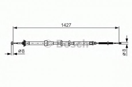 Трос гальмівний BOSCH 1987482392