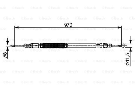 Трос тормозной BOSCH 1987482429