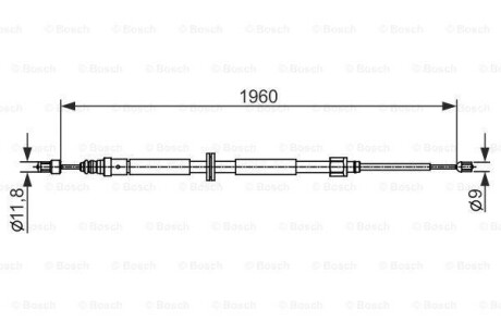 Трос гальмівний BOSCH 1987482432