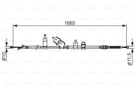Трос гальмівний BOSCH 1987482440
