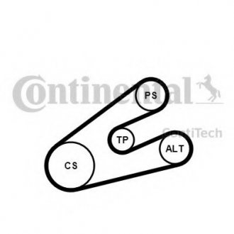 Комплект поліклінового ременя CONTITECH 6PK1453K1