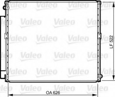 Радіатор кондиціонера VALEO 814203