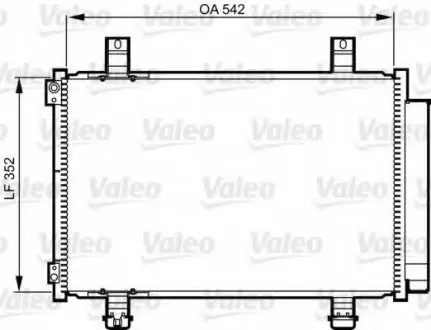 Радіатор кондиціонера VALEO 814219