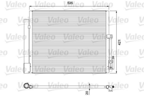 Радіатор кондиціонера VALEO 814382