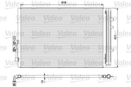 Радиатор кондиционера VALEO 814387