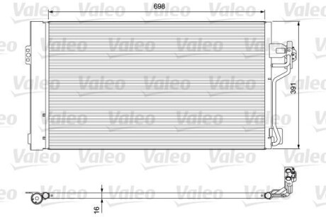 Радиатор кондиционера VALEO 814391