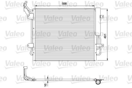 Радіатор кондиціонера VALEO 814157 (фото 1)