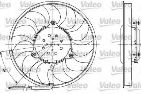 Вентилятор охлаждения радиатора VALEO 698611 (фото 1)