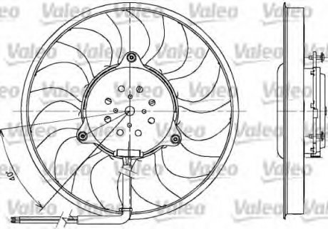 Вентилятор охлаждения радиатора VALEO 698612