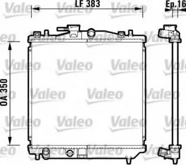 Радиатор системы охлаждения VALEO 734157