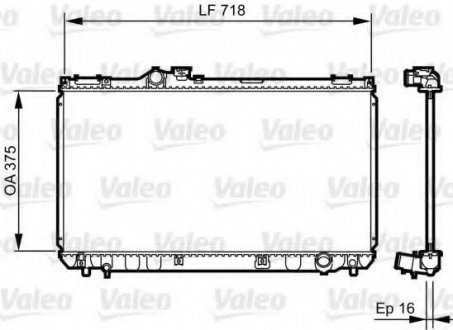 Радиатор системы охлаждения VALEO 734498 (фото 1)