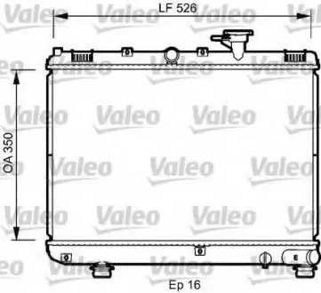 Радіатор системи охолодження VALEO 735077