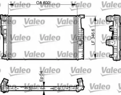 Радіатор VALEO 735456