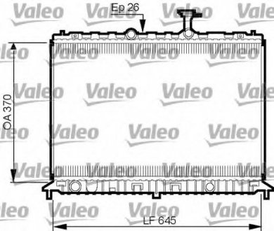 Радіатор системи охолодження VALEO 735501