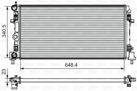 Радіатор системи охолодження VALEO 735554 (фото 1)