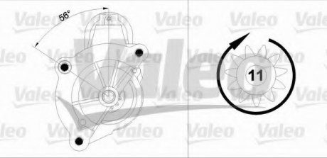 Стартер VALEO 458180 (фото 1)