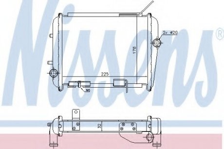 Радиатор системы охлаждения NISSENS 60362