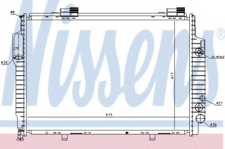 Радиатор системы охлаждения NISSENS 62616