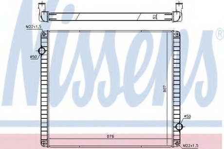 Радиатор системы охлаждения NISSENS 65483