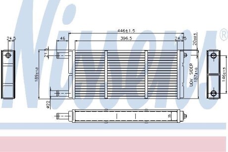 Радіатор пічки NISSENS 73647