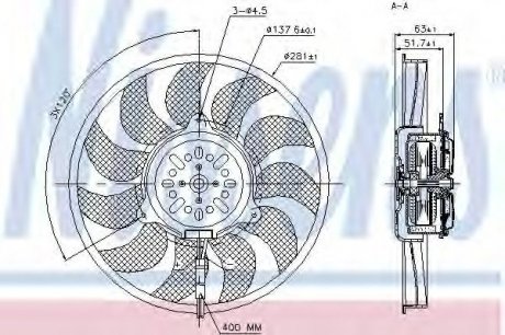 Вентилятор радиатора NISSENS 85731 (фото 1)