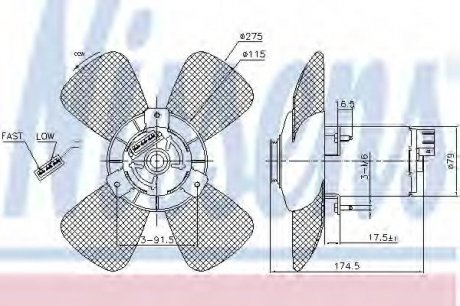 Вентилятор радиатора NISSENS 85801