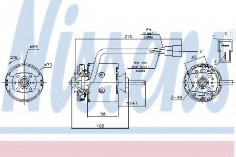 Вентилятор салону NISSENS 87195