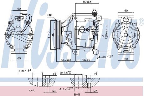 Компресор кондиціонера NISSENS 890047