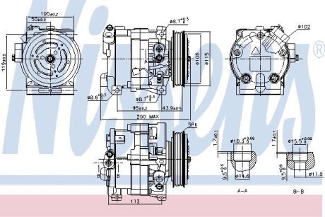 Компресор кондиціонера NISSENS 890187