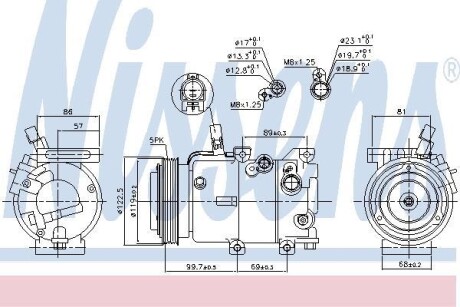 Компресор кондиціонера NISSENS 890240