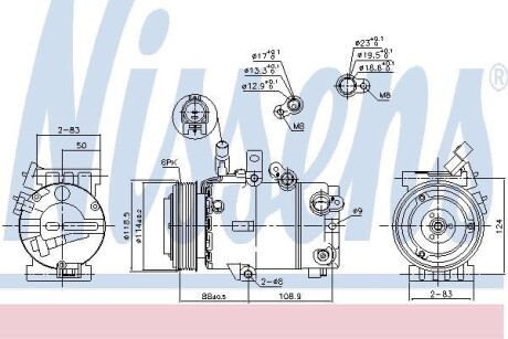 Компресор кондиціонера NISSENS 890242