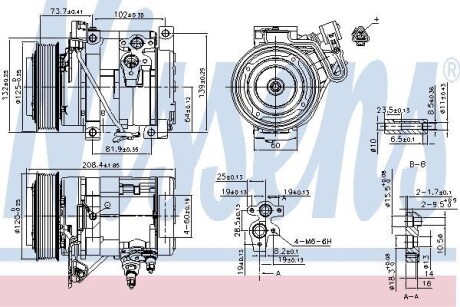 Компрессор кондиционера NISSENS 890332