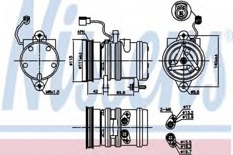 Компресор кондиціонера NISSENS 89272