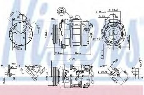 Компрессор кондиционера NISSENS 89359