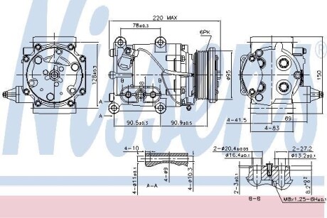 Компрессор кондиционера NISSENS 89365