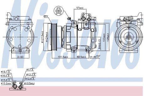 Компресор кондиціонера NISSENS 89387