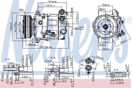 Компрессор кондиционера NISSENS 89465