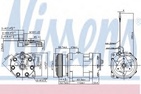 Компресор кондиціонера NISSENS 89489 (фото 1)